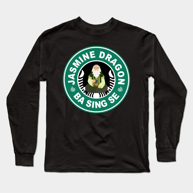 The Jasmine Dragon Uncle Iroh Avatar Long Sleeve T-Shirt by Badganks